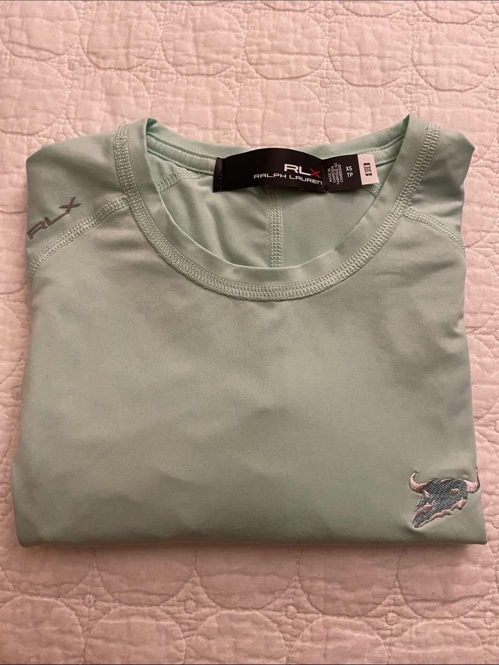 RLX Ralph Lauren girls  Mint Green Short Sleeve Performance Tee